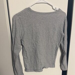 Brandy Melville Gray Long Sleeve Tee